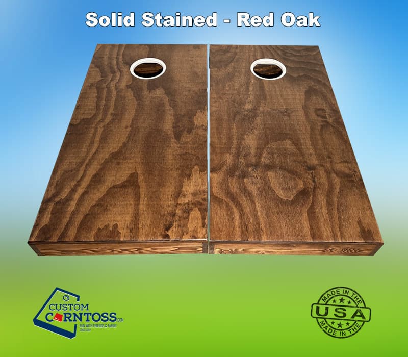 Solid Stained Cornhole Set (No Logo) - Image 4