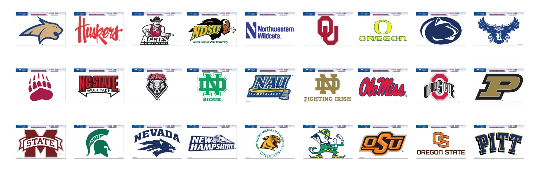 NCAA Cornhole Decals - Image 3