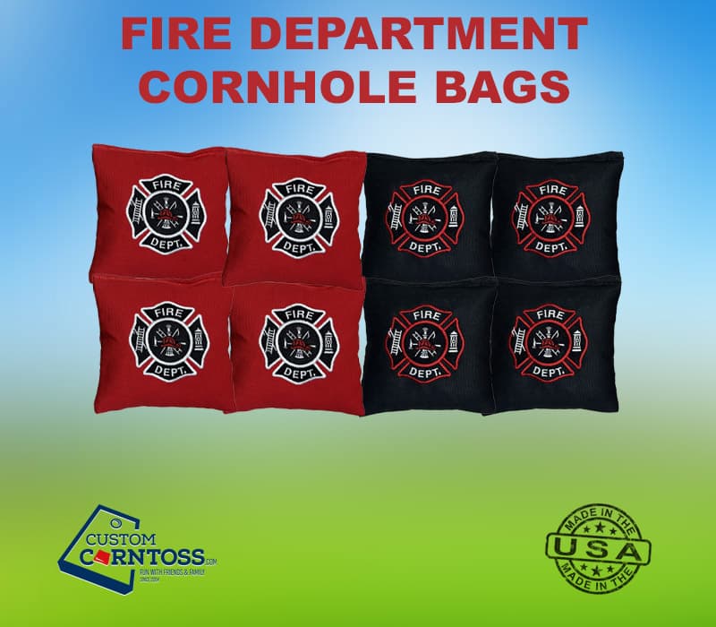 Fire Department Cornhole Bags (Set of 8)