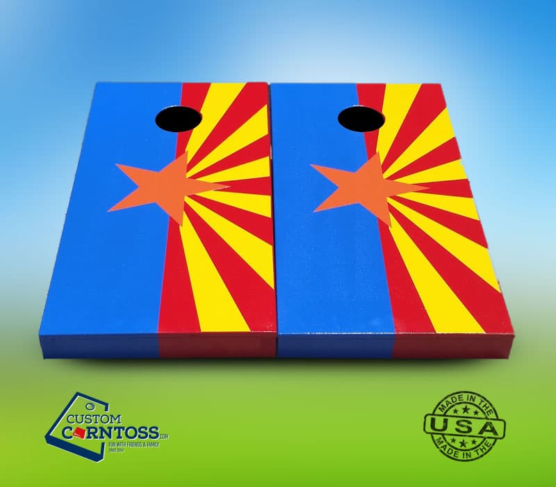 Arizona Flag Cornhole Board Set