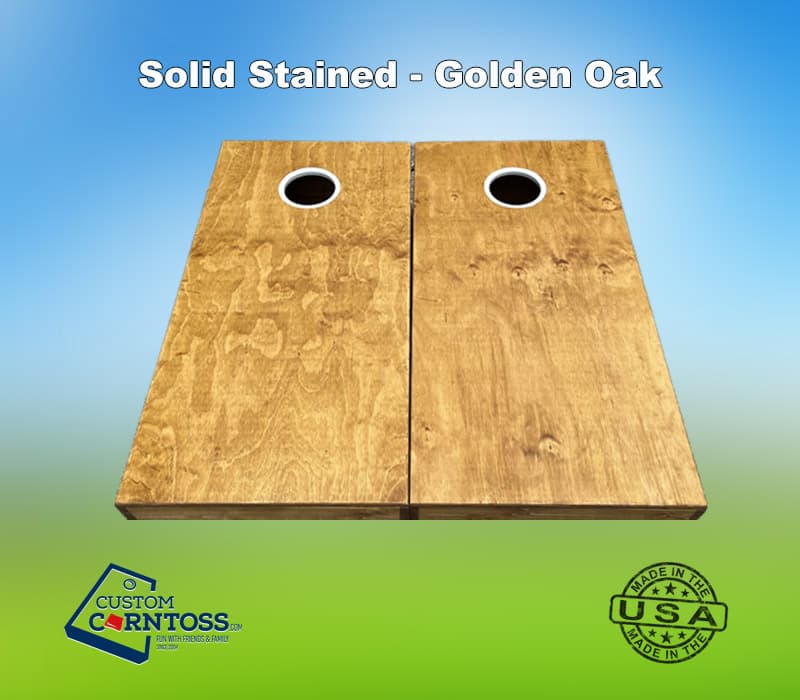 Solid Stained Cornhole Set (No Logo) - Image 3