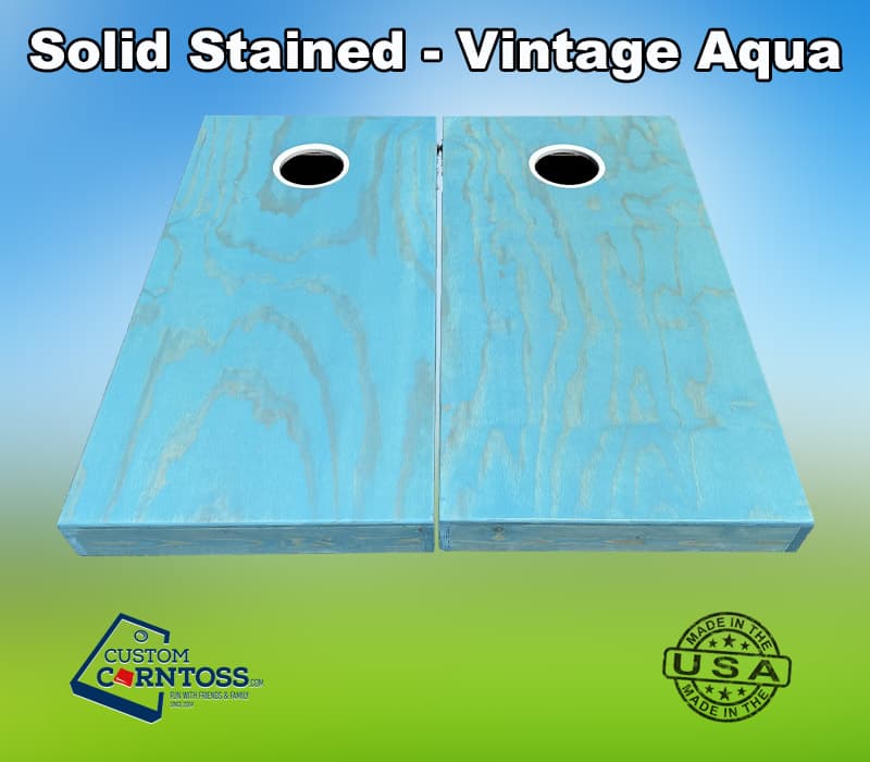 Solid Stained Cornhole Set (No Logo) - Image 5