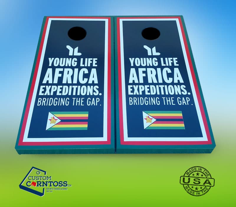 Young African Life Cornhole Board