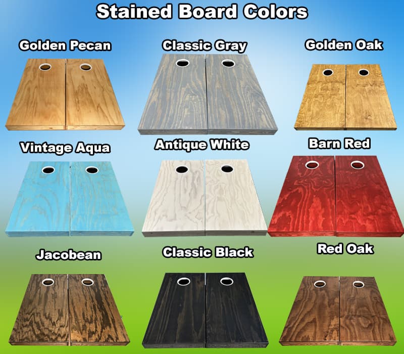 Solid Stained Cornhole Set (No Logo)