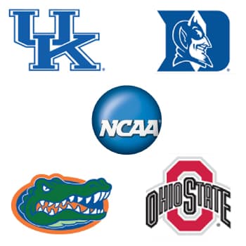 NCAA Cornhole Decals