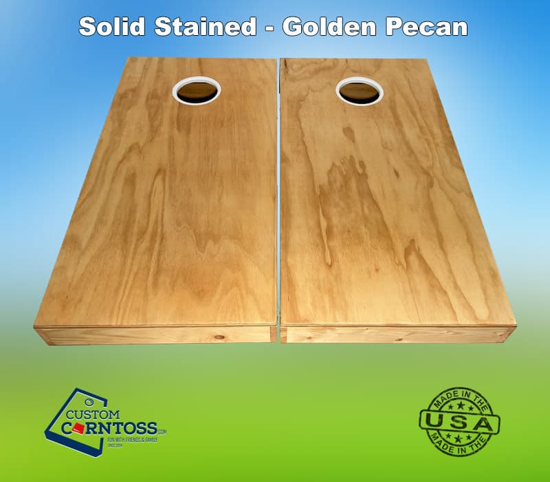 Solid Stained Cornhole Set (No Logo) - Image 9