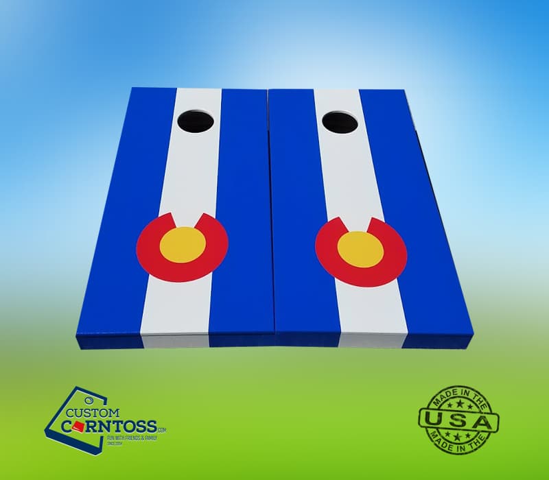 Colorado State Flag Cornhole Set