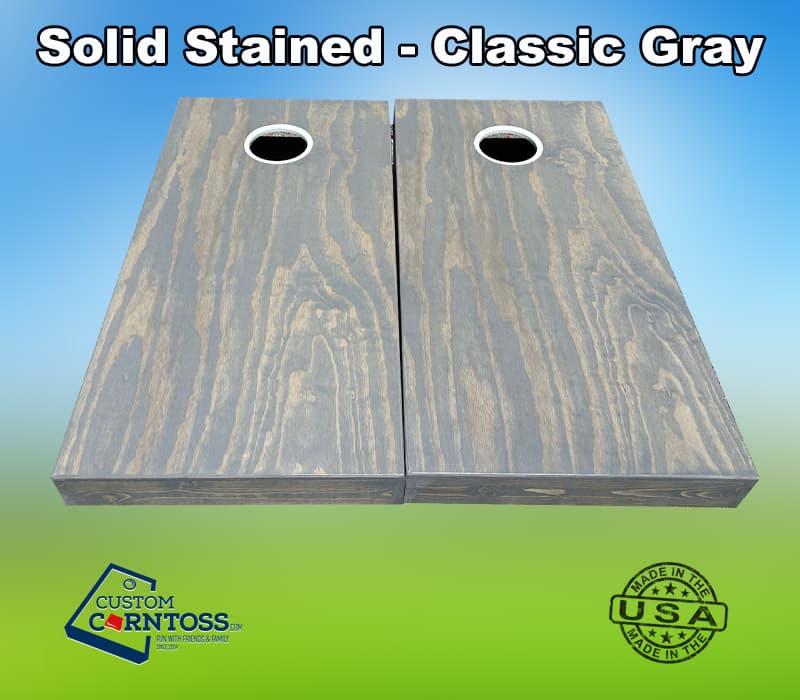 Solid Stained Cornhole Set (No Logo) - Image 7