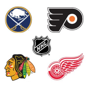 NHL Cornhole Decals