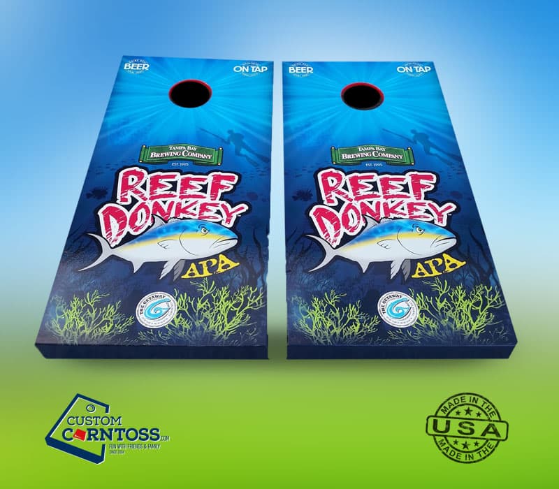 Reef Donkey Cornhole Board