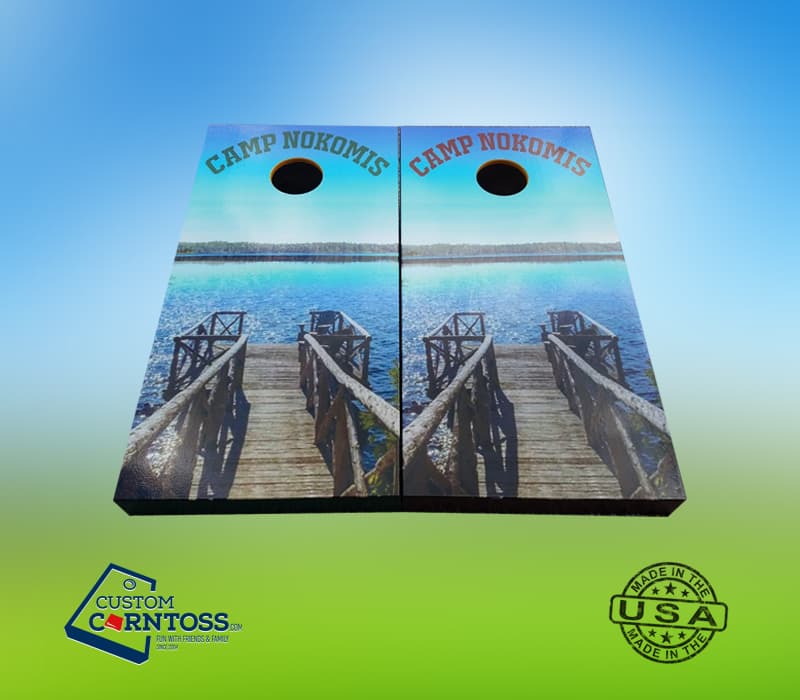 Camp Nokomis Cornhole Board