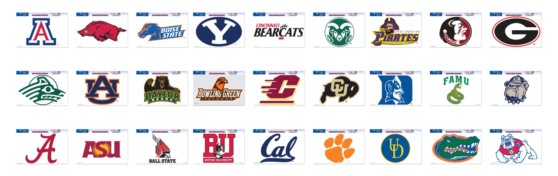 NCAA Cornhole Decals - Image 1
