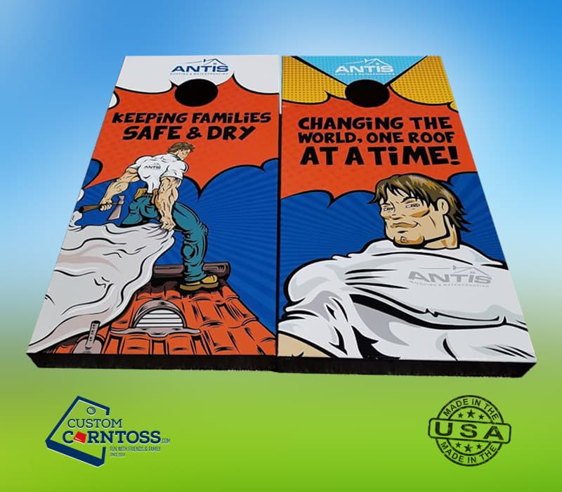 Custom cornhole board design preview